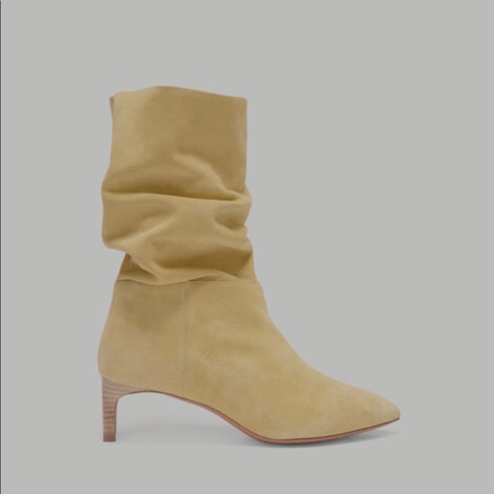 Ba&sh Clarys Boots - Blond (Genuine Suede) SIZE 39